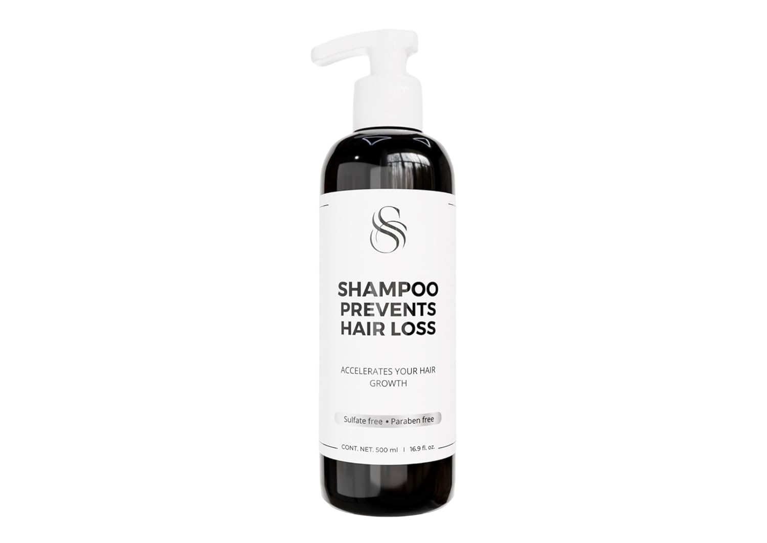 Generic Shampoo Prevents Hair Loss, 16.9 Fl Oz (Pack of 1), Black