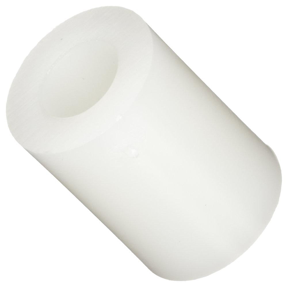 Round Spacer, Nylon, Off-White, 5/16" Screw Size, 0.312" OD, 0.115" ID, 5/16" Length, Made in US (Pack of 100)