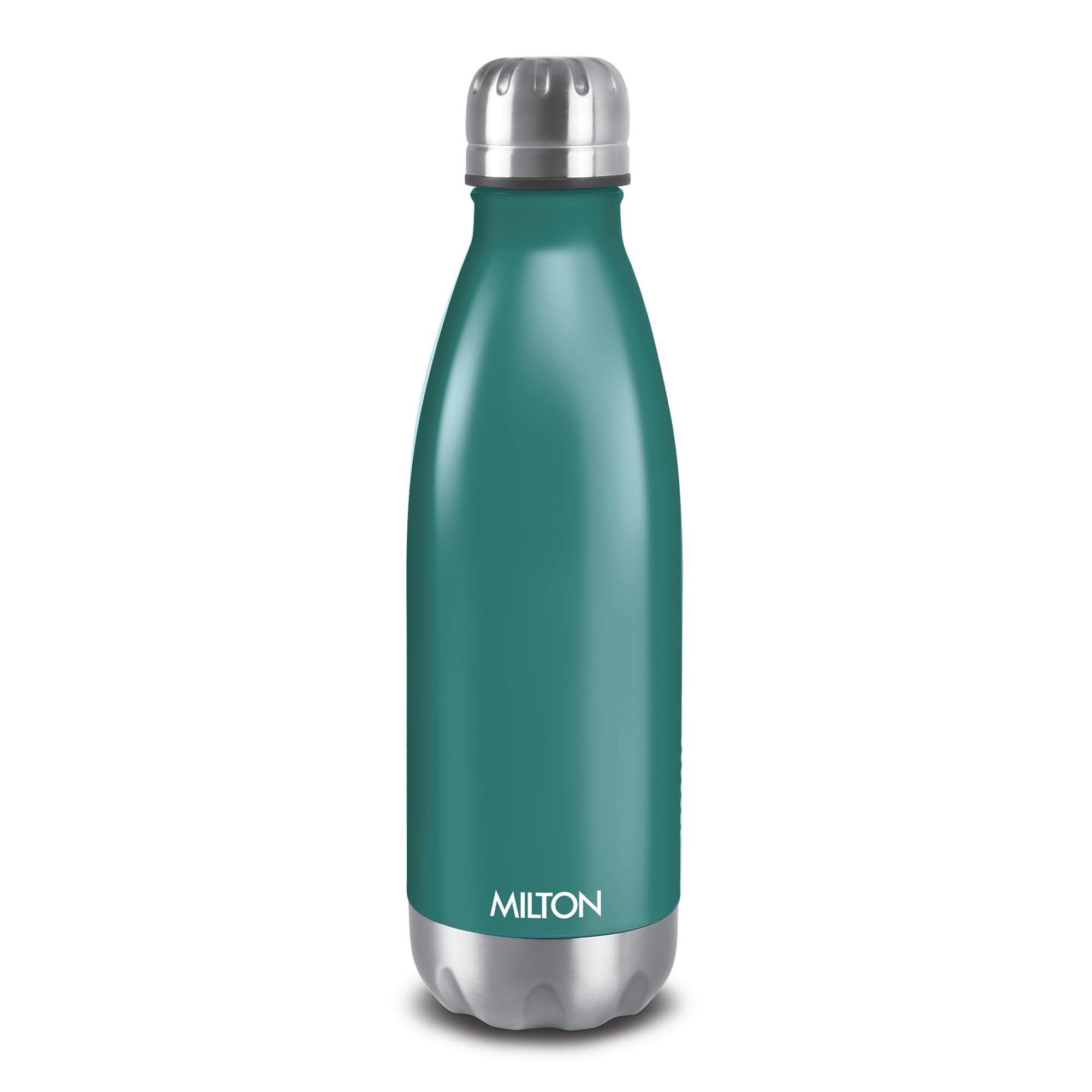Milton Insulated Water Bottle 700 ml (24 oz), Stainless Steel Double Walled Vacuum for 24 Hours Hot and Cold, Leakproof, BPA Free, Thermosteel Duo DLX 700 ml Matt Green