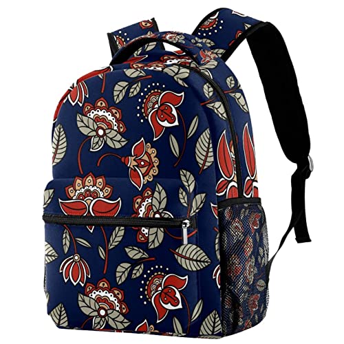 Sac à dos voyage bleu aquarelle pour fille et garçon avec porte-bouteille