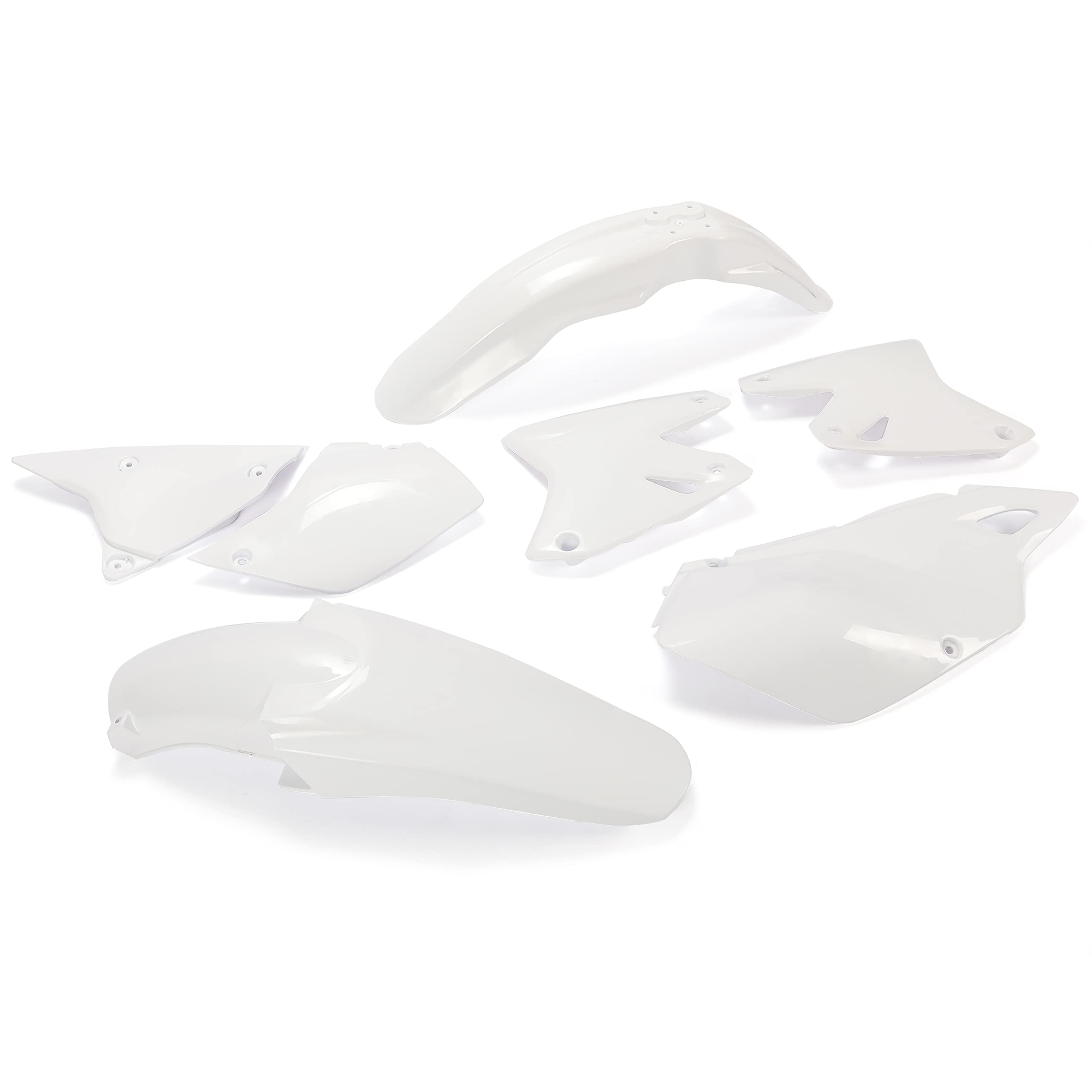 UFO Plastic Side Panels For Suzuki DRZ400 - White Replacement Covers