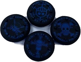 4 in 1 Analog Stick Joystick Rubber Silicone Cap Thumbstick Thumb Grip Cover Case Skin Joystick Grips for PS4 PS3 Xbox One Xbox 360 Controller (2# Blue)