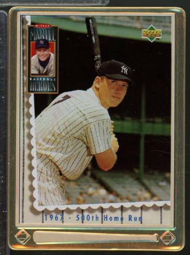 Mickey Mantle /1967 500th Home Run 1995 Upper Deck Metallic Impressions 8