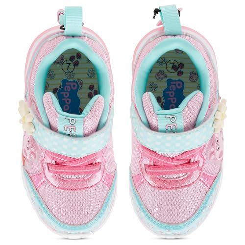 Peppa Pig Girls Lightup Sneakers Light up Low Top Athletic Shoes Light up Low Top Sneakers2