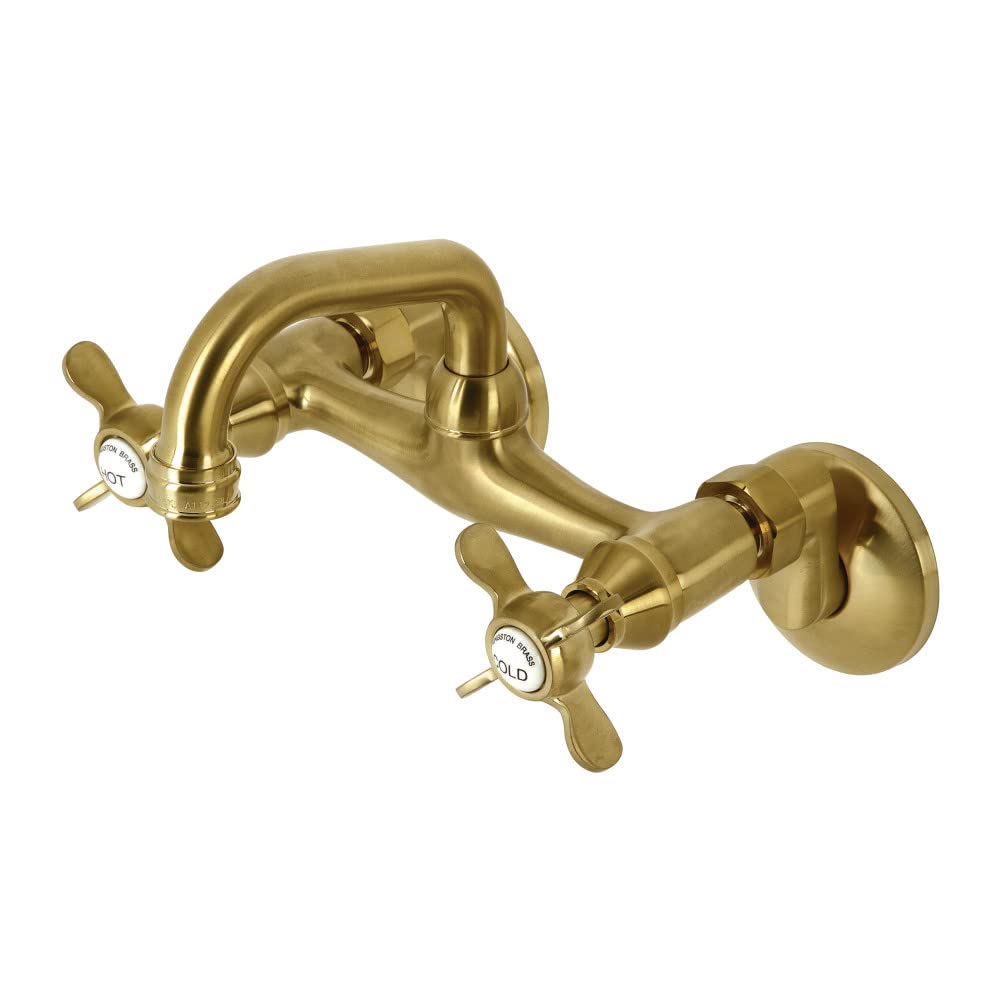 Robinet de bar Kingston Brass KS112SB mitigeur laiton brossé évier