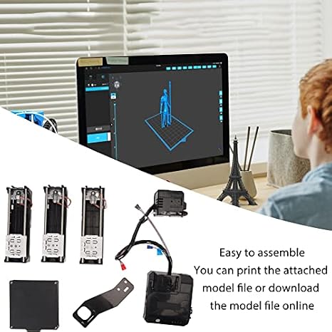 Mini 3D Printer, Desktop Mini 3D Printer for Kids and Beginners: High Printing Accuracy, Uniform Heating, Print Volume 100x100x100mm, Entry Level (US Plug)