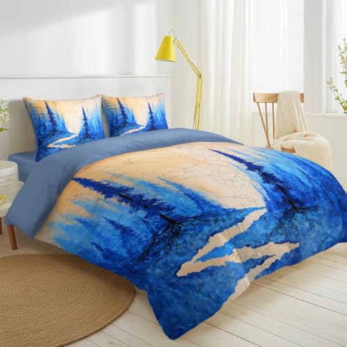 Housse de couette 240x260 nordique avec ses taies d'oreillers assorties pour lit deux personnes - 4
