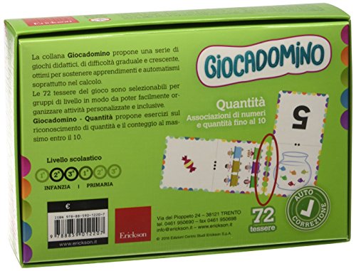 Le Quantità. Associaziomi Di Numeri E Quantità Fino Al 10. Giocadomino - 2
