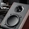 Parlantes de estantería Bluetooth Saiyin con woofer de 3.75 pulgadas, 30W x 2 | Parlantes para tocadiscos con entradas TV-ARC/Óptica/Auxiliar, parlantes para tornamesa con salida de línea para subwoofer para audio en casa 6