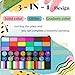 Face Painting Kit for Kids, 42 Colors Professional Face Paint Makeup Kit Non-Toxic Water Activated Facepaint Palette with Brush, Stencil, Sponge, Gem, for Party Halloween Christmas (42 Colors)