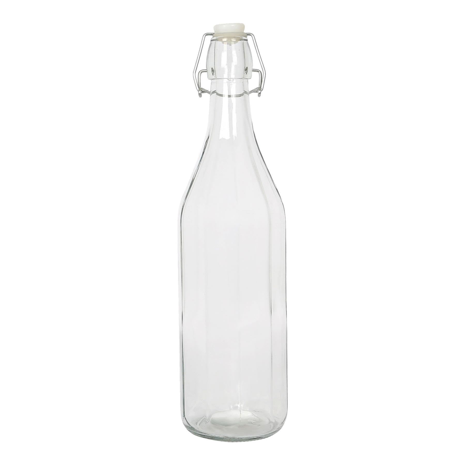 Argon Tableware Glass Bottle with Swing Top - 1.1 Litre, Clear