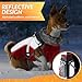 Nasjac Winter Hundemantel mit abnehmbarem Geschirr, wasserdichte Fleece warm hundejacke für kleine mittlere große Hunde, reflektierende einstellbare pelzige Hundekleidung Outdoor Hunter Weste