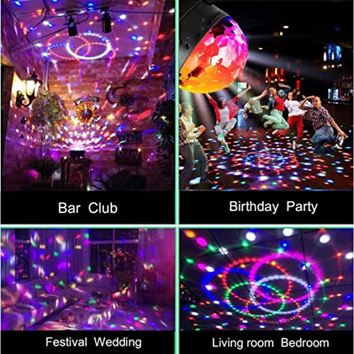 Sound Activated Disco Ball Party Lights Rgb Dj Lighting, Strobe Lamp Stage Par Light For Home Room Dance Party Birthday Dj Bar Karaoke Xmas Christmas New Year Wedding Show Club Pub #TOP2