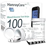 HanrayCare TD-4125 Blood Glucose Test Strips for Diabetes, 100 Count Blood Sugar Test Strips, Designed for Use with HanrayCare Glucose Monitoring System, Accurate Self-Testing, No Coding Required