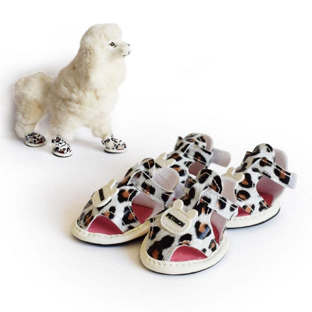 MYADDICTION Dog Sandals Boots Adjustable Summer Small Dog Cat Puppy Shoes Leopard L Pet Supplies | Dog Supplies | Clothing & Shoes (B0BBMQLJ3K) Amazon Price History, Amazon Price Tracker