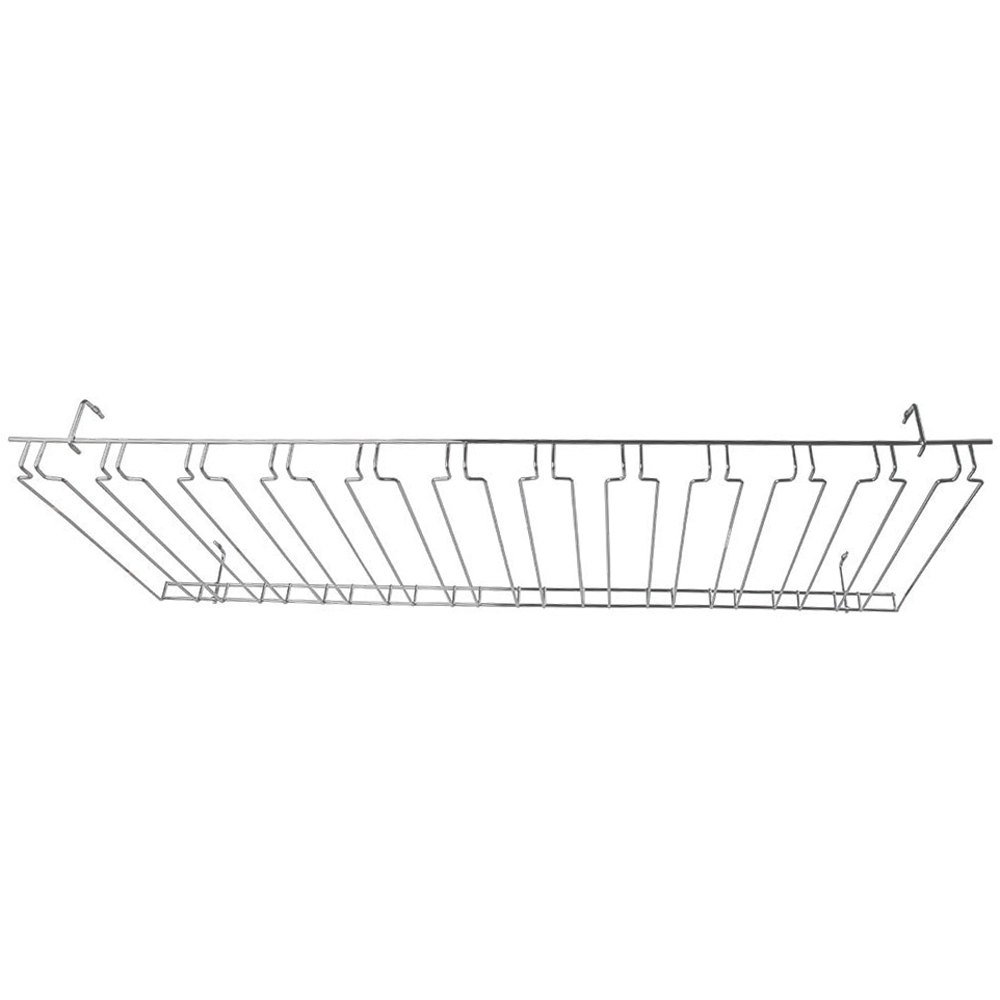 Winco Chrome Plated Overhead Glass Rack, 18-Inch by 36-Inch by 4-Inch