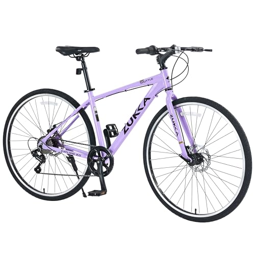 ZUKKA 700C Road Bike for Adult 7 Speed Road Bike Hybrid Road
