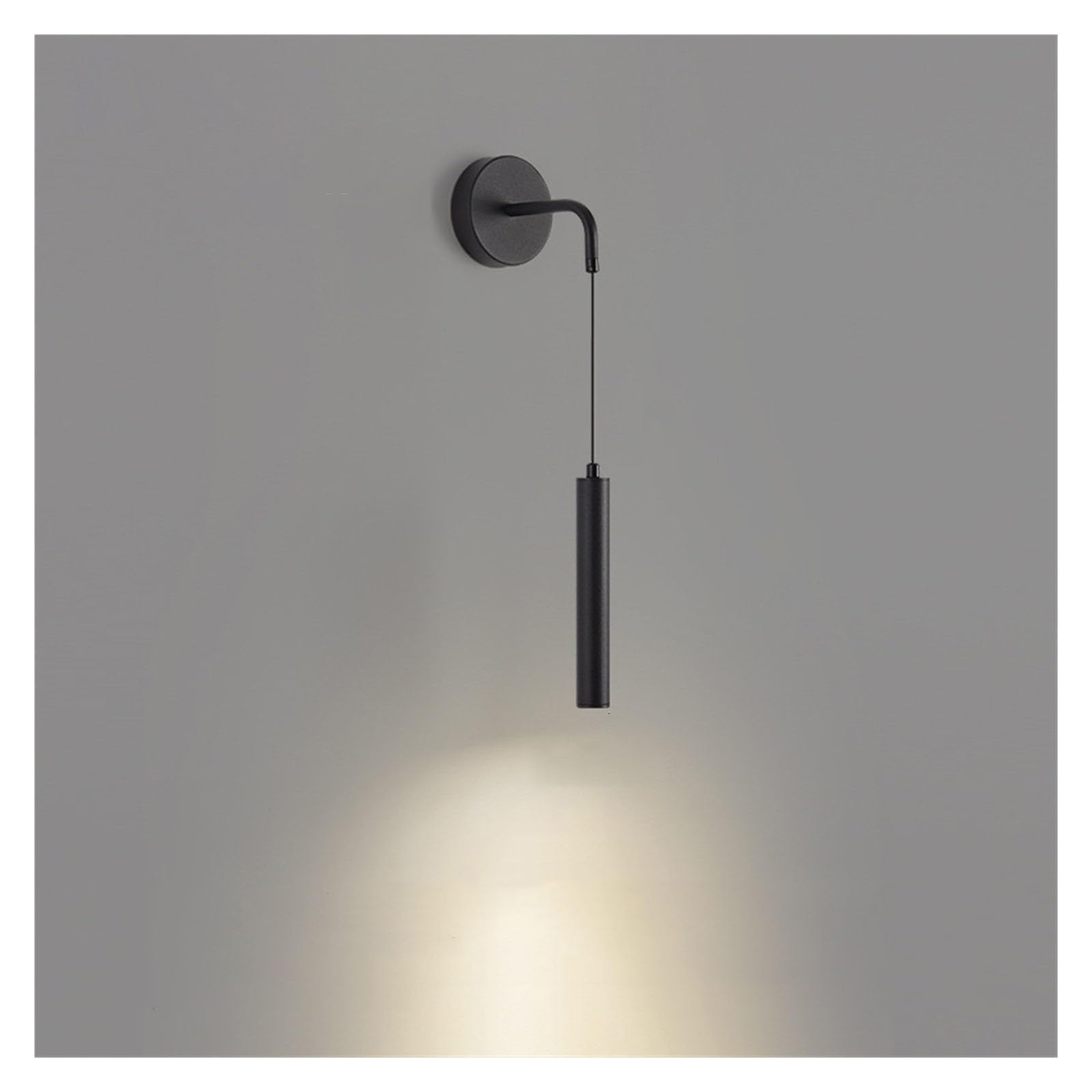 KUNYOS Modern Wall Lamp LED Light Simplicity Spotlights Sconces Indoor Lighting Room Decor for Bedroom Living Bedside(Warm White (2700-3500K),Black)