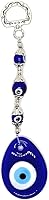 Vista 2 de LUCKBOOSTIUM Door Charm Evil Eye Keychain for Protection - Evil Eye Car Hanging Ornament and Rear View Mirror Accessories Azul