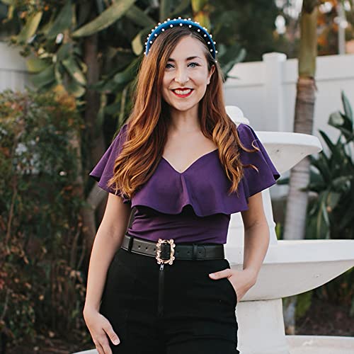 Friends Belt, Monicas Peephole Frame Gold Cast Buckle Black, Vegan Leather Belt4