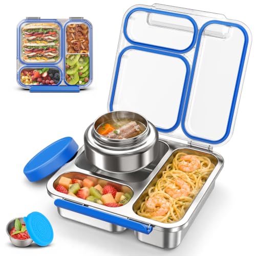 Stainless Steel Bento Box with Soup Thermo