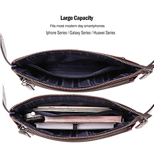 Bison Denim Leather Waist Pack Fanny Pack Hip Purse Travel Hiking Bum Bag Belt Bag For Men Women #TOP5