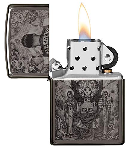 Zippo Unisex's Mayans M.C. Pocket Lighter, Black Ice, One Size, 5.5 x 3.8 x 1.2 cm - Image 3