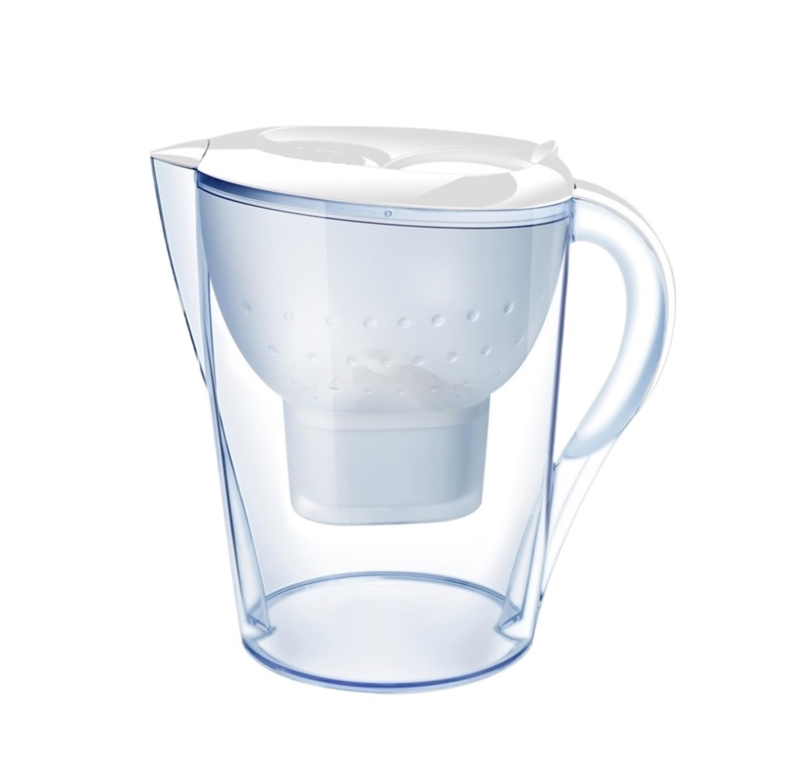 Serbatoio Filtro Acqua Potabile Il Serbatoio del Filtro dell'Acqua alcalina da 3,5 Litri al Carbone Attivo fornisce Acqua mineralizzata Sana in pochi Minuti (Color : 3.5L White Filter)