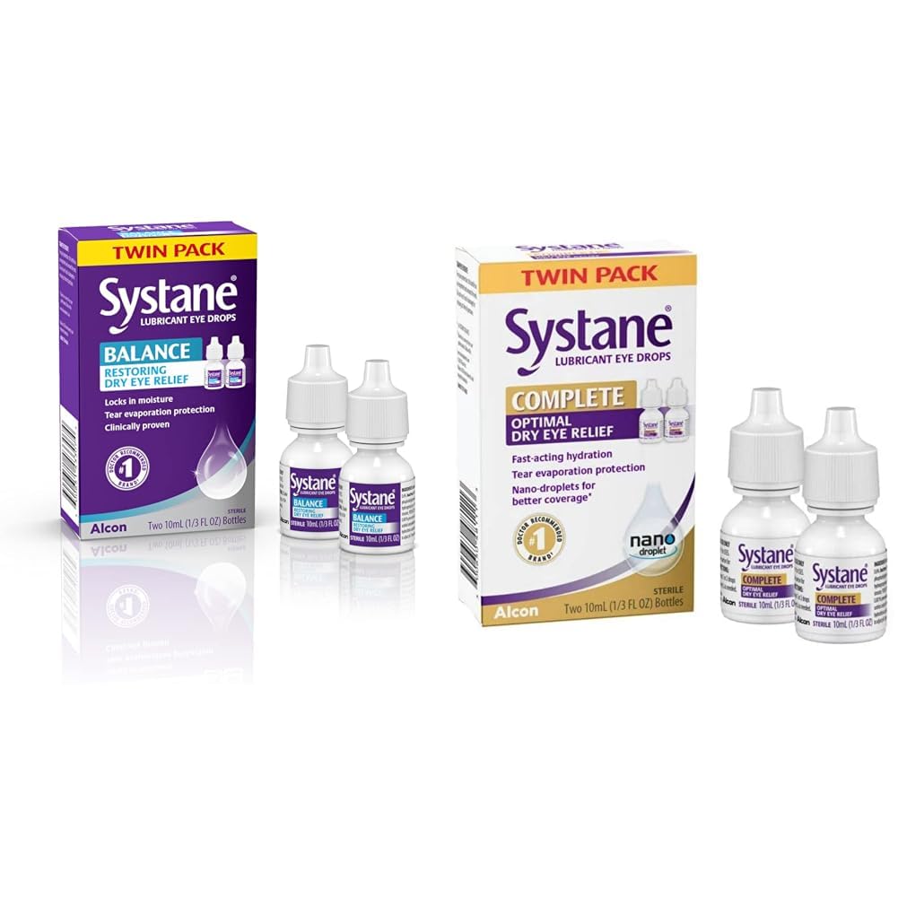Systane Balance Lubricant Eye Drops Restorative Formula Twin Pack 0 33 Fl Oz Complete Lubricant Eye Drops 0