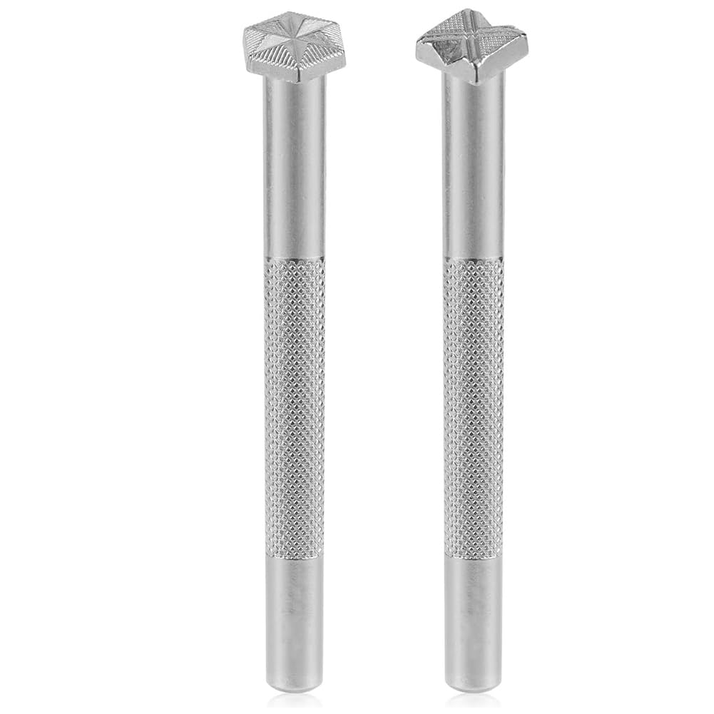 UDSKNV[KSL for Leather Working Tools, 2 Pcs Professional Crafting Stamps for Leather Stamping