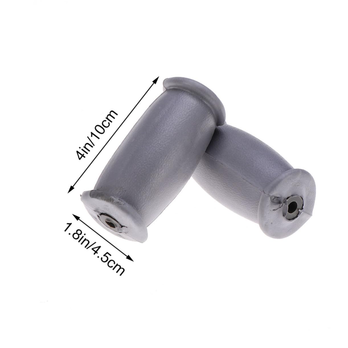 UTHCLO Pair Crutch Accessories Solid Crutch Replacement Hand Grips Crutches for Adults Crutch Feet Caps Arm Crutches Handle Pads Krücken Cracked Crutch Hand Pads Bat Drawstring Tips Grey