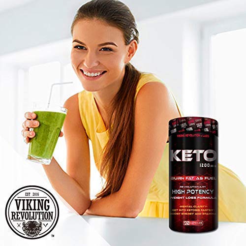 Keto Diet Pills - Weight Loss, Fat Burner Supplement - 1200mg Beta-Hydroxybutyrate, Exogenous Ketones - Formulated to Enter Ketosis, Burn Fat, Enhance Mental Focus & Clarity (90 Capsules) - Thumbnail 6