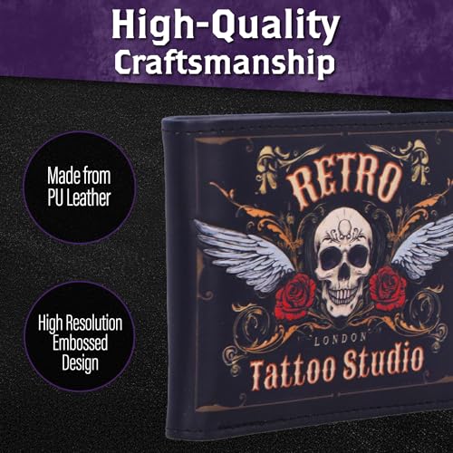 Nemesis Now Portefeuille Tattoo Studio Vintage Compact 12x10cm - 3