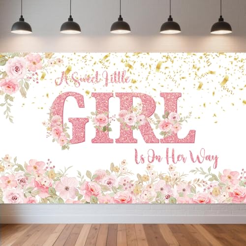 �s���N�t���[���� A Sweet Little Girl is on Her Way �o�i�[ ���[�W �s���N �t���[���� �x�r�[�V�����[ �p�[�e�B�[ �f�R���[�V���� �o�i�[ �x�r�[�V�����[ �w�i ���̎q�p �ʐ^�B�e ����/���O�p�[�e�B�[�p