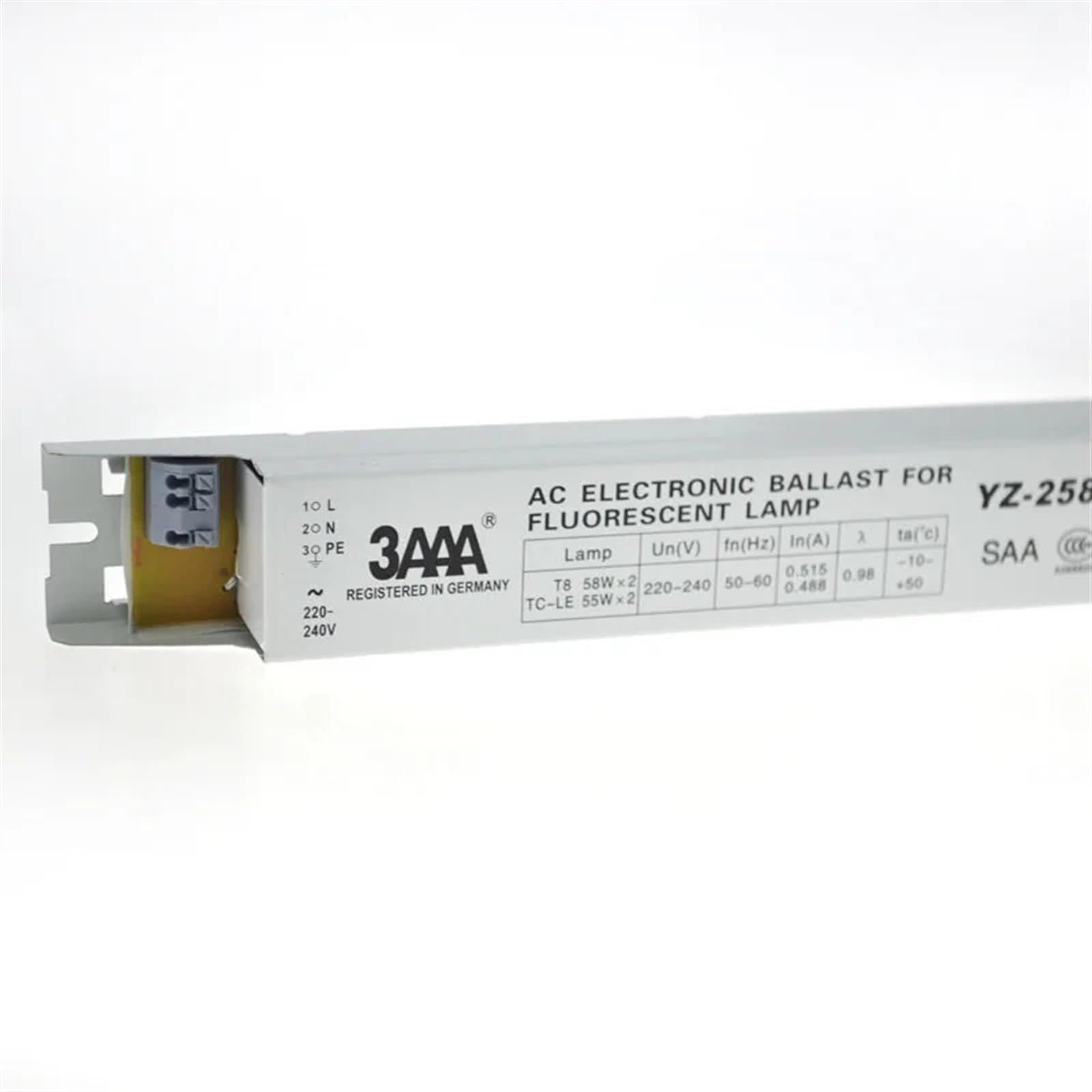 3AAA YZ-158EAA YZ-258EAA T8/TC-L 220 V 2 * 58 W 2 * 55 W T8 elektronische vorschaltgerät ist geeignet for T8 leuchtstofflampe Werbung licht Box gleichrichter (Size : YZ-158EAA)