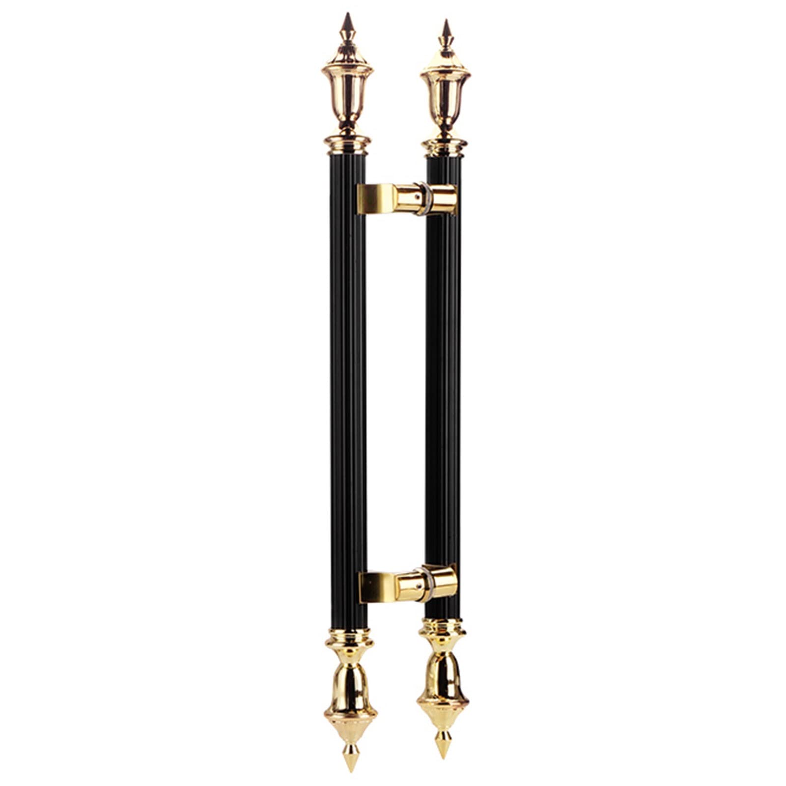 Lrfvhyqnk Black Barn Door Handles Sliding Pull, European Sliding Barn Door Handle 2 Sided Stainless Steel Push Pull Bar Multicolor 24-59In(,100Cm(39.4In))