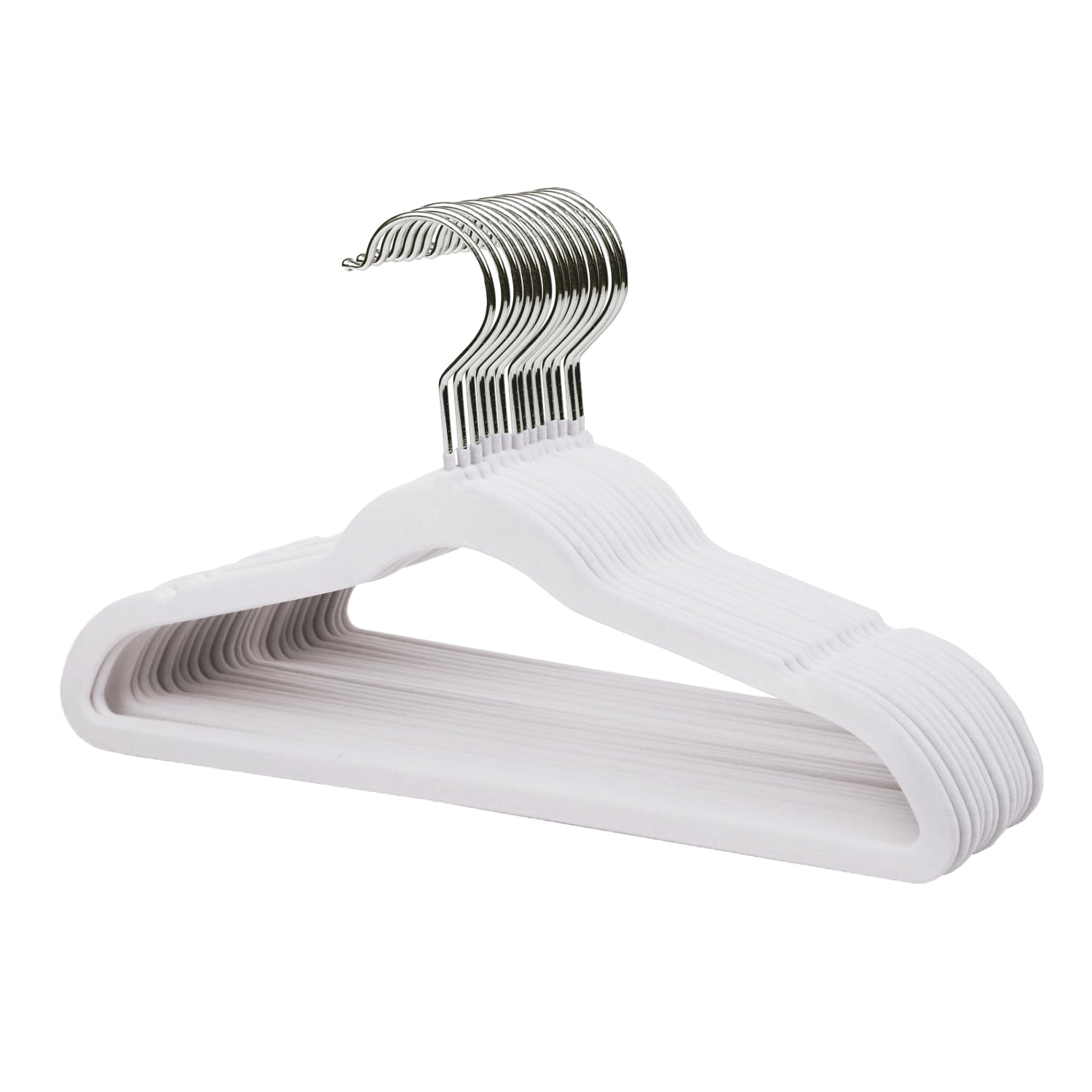 ManGotree Kids Velvet Hangers, Non-Slip Children's Clothes Hangers, Space Saving Schoolchild Hanger with Swivel Hook