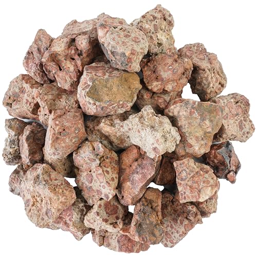 Asteroid Jasper Raw Stones and Crystals For Jewelry Making Rough Gemstones and Crystals for Tumbling Polishing Cabbing Fountain Rocks Decoration Wire Wrapping Gem Mining Reiki Healing 1 lb