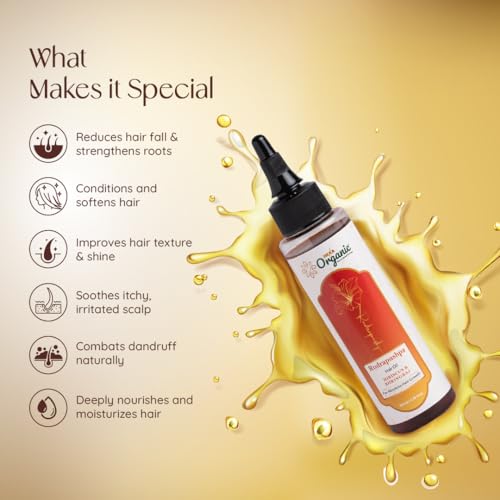 Image of Rudra Pushpa Hair Oil - With Hibiscus, Bhringraj, Amla, Brahmi, Jatamansi, Tulsi & Sesame Oil | Reduces Hair Fall, Promotes Growth, Nourishes Scalp | Paraben & Mineral Oils Free | 100 ml