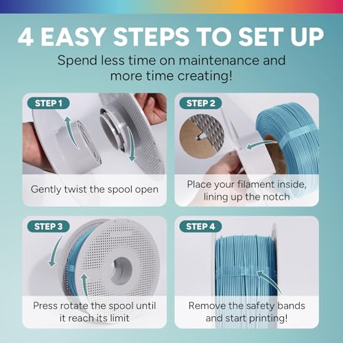 Image of OVERTURE High Speed Refill PLA 1.75mm Filament, 1kg Light Blue