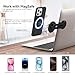 MAGDIGITEH Magnetic Phone Holder for Laptop for MagSafe for iPhone 17/16/15/14/13/12 & All Phones, 180°Adjustable Phone Side Mount for Computer Monitor for Tesla, Desktop Cell Phone Bracket (Black)