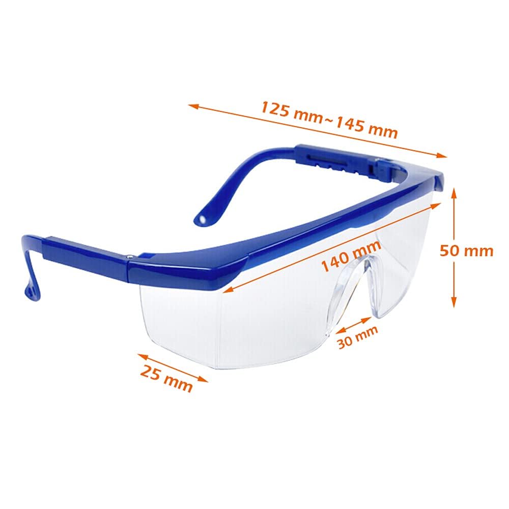 Safety Schutzgläser,3 Paar Schutzbrille für Brillenträger Anti-Fog Schutzbrille Professionelle Arbeitsschutzbrille für Kinder Erwachsene Augenschutz PC-Gläsern für Outdoor-Aktivitäten