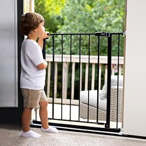 InnoTruth-289-421-Wide-Baby-Gate-for-Stairs-30-Tall-Dog-Gates-for-Doorways-Expandable-One-Hand-Open-Easy-Walk-Through-Dual-Lock-Metal-Pet-Gates-for-Dogs-Black-Family-Moms-Choice-Award-Winner - Cucciolini Doodles   InnoTruth-289-421-Wide-Baby-Gate-for-Stairs-30-Tall-Dog-Gates-for-Doorways-Expandable-One-Hand-Open-Easy-Walk-Through-Dual-Lock-Metal-Pet-Gates-for-Dogs-Black-Family-Moms-Choice-Award-Winner
