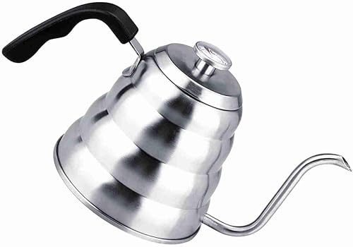 Miniatura 7 de 304 Less - Tetera de acero para verter sobre el café, cuello de cisne con termómetro para el hogar, accesorio multifuncional para uso doméstico