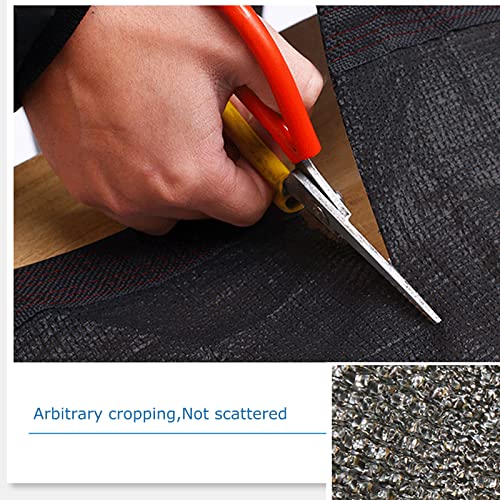 Malla de sombreo 90% negra 7x10 m anti-UV con ojales para huerto exterior e invernadero 7