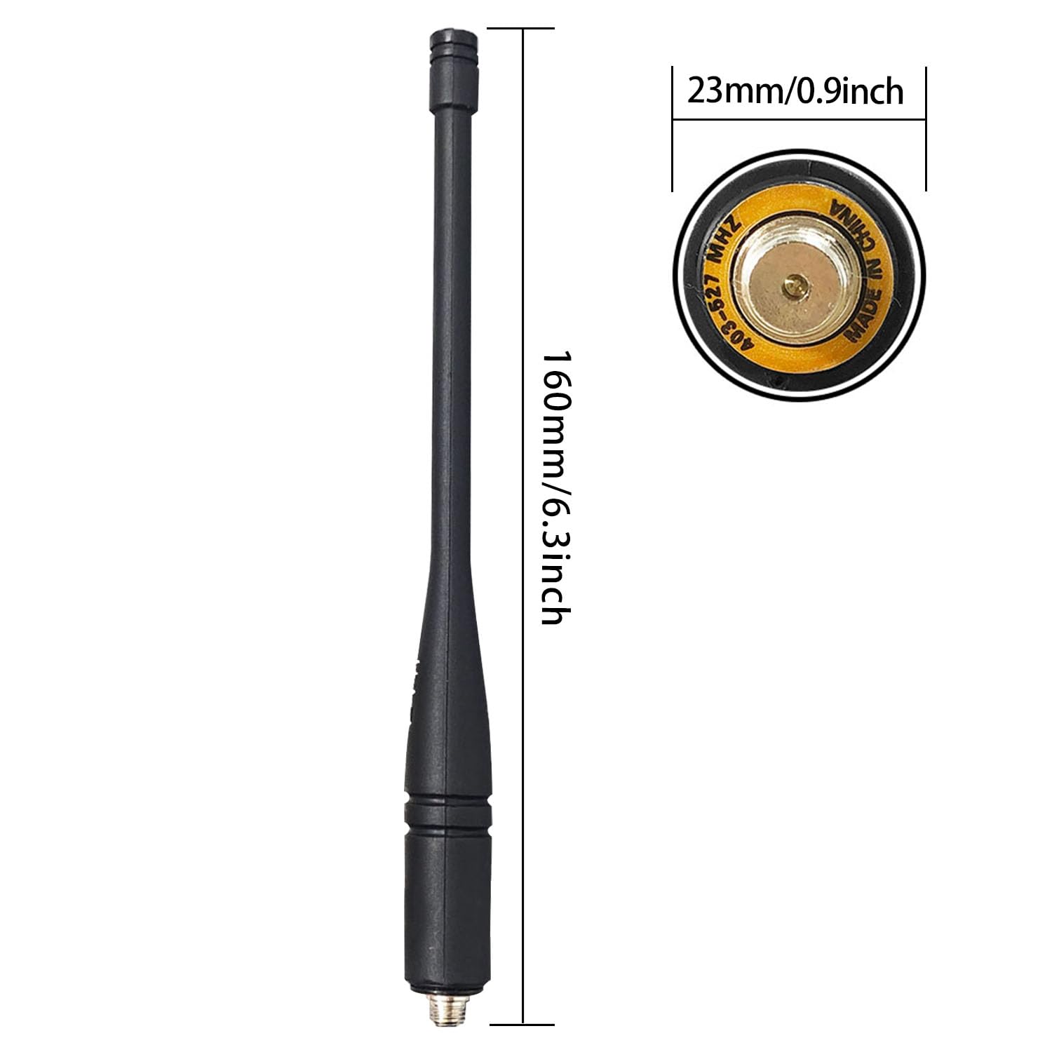 PMAE4079A UHF Antenna 403-527MHz - Professional Tactical Whip for XPR7350, XPR7550, XPR3300, XPR3500 Radios | Flexible 6.3