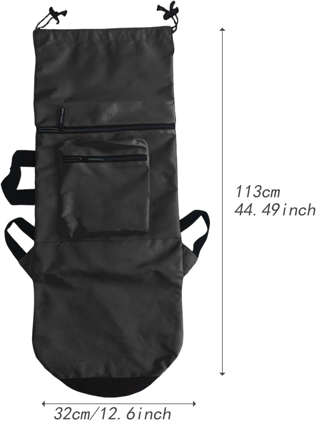 Skateboard Carry Case Storage Backpack Adjustable Straps Pouch Folding Portable Organizer Shoulder Bag for Outdoor Sports, Black, Large