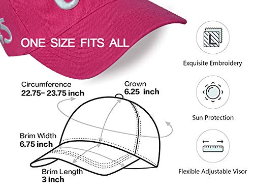 Dishixiao Usa Baseball Cap Polo Style Adjustable Embroidered Letter Dad Hat With American Flag For Men And Women (0.Usa Pink) #TOP6