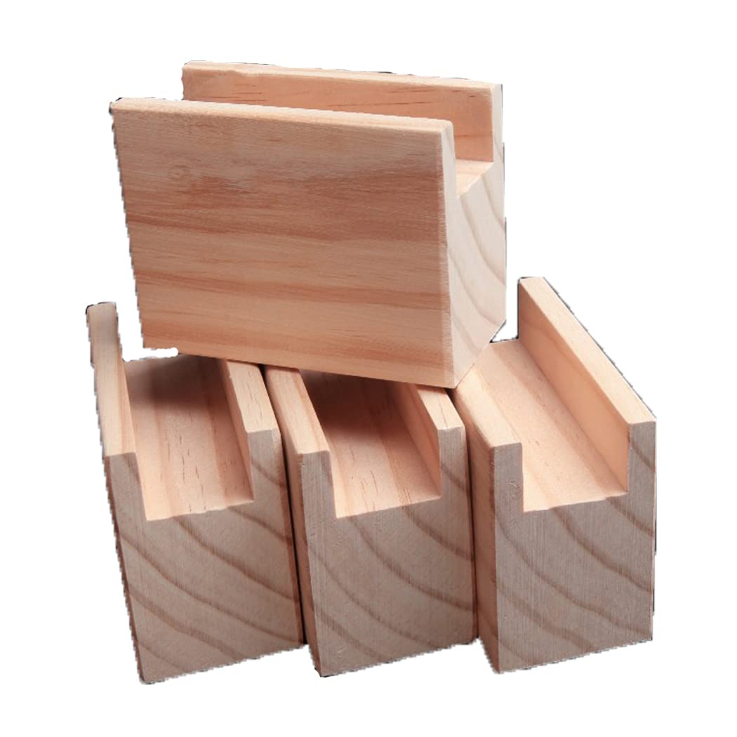 Juego de 4 elevadores de patas de madera maciza para muebles de 5 cm, para sofá, silla y mesa, perfecto para elevar la altura de los muebles, fácil de instalar.