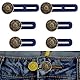 6 Stk Hosenbunderweiterung Knopf, Verstellbarer Hosenknopf Verlängerung, Knopfverlängerung für Hosen Expander Button Set für Hosen Jeans Knöpfe Männer und Frauen, Hosenerweiterung Schwangerschaft